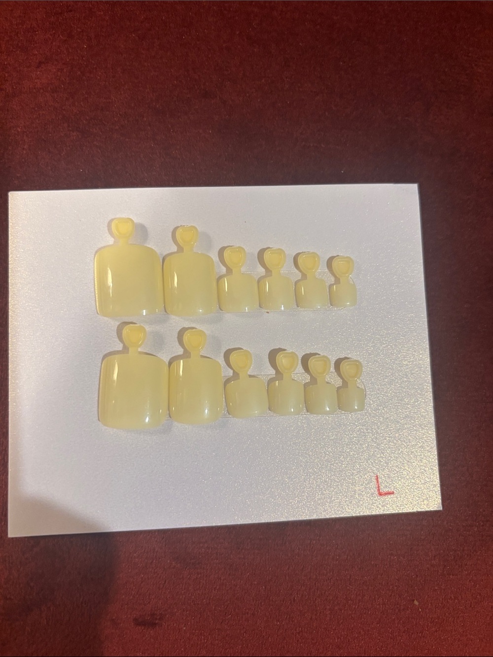 Yellow False Nail Tips Set for Women Skincare